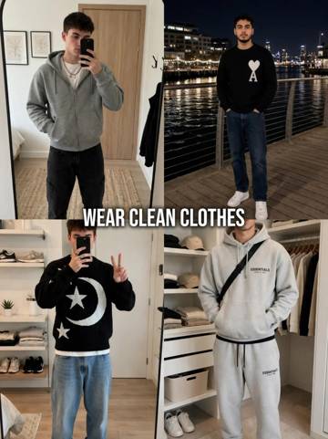 Clean outfit grid