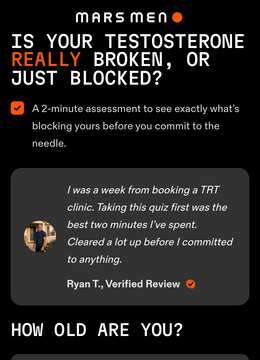 Top of https://mengotomars.com/pages/quiz-before-trt
