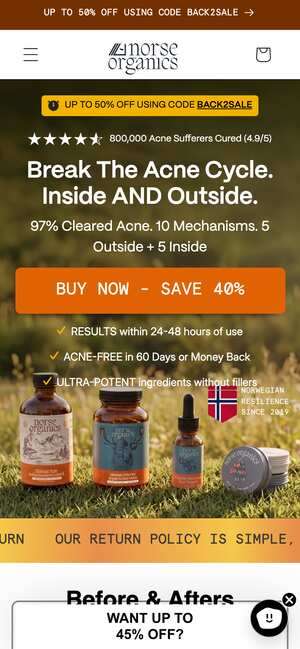Top of norseorganics.co/