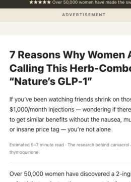 Top of https://resilia.shop/pages/7-reasons-why-women-are-calling-this-herb-combo-nature-s-glp-1-ooo-google
