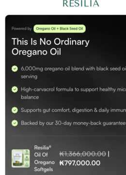Top of https://resilia.shop/pages/no-ordinary-oregano-oil